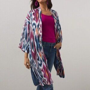 NWT Chico's Medieval Kimono L/XL
